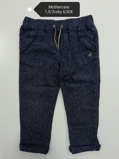 Modré nohavice, mothercare,92