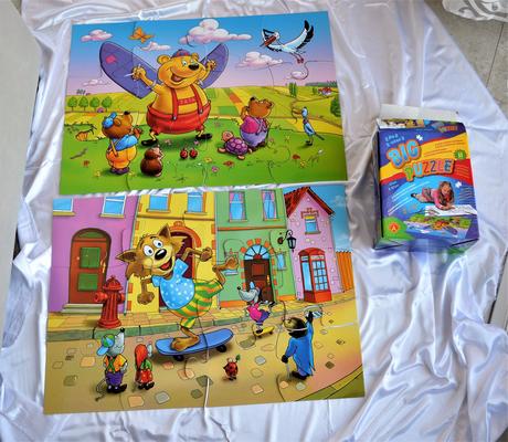 2x big puzzle-druhá strana na vymaľovanie,