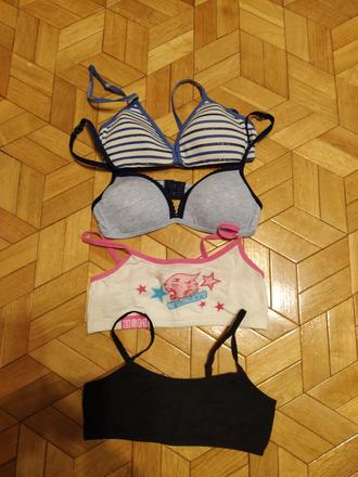 4x podprsenka veľ.134/140- cena spolu, disney,140