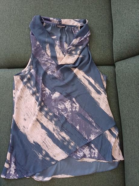 Modro-biela bluzka/tielko, warehouse,40