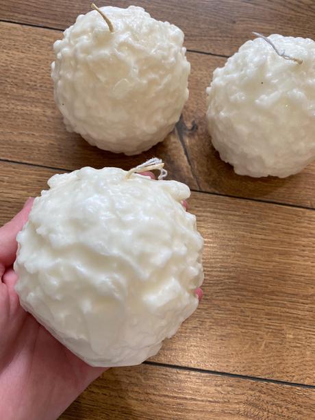 Snehové gule - sviečky,