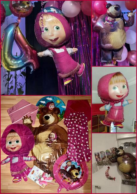 Balóny máša a medveď - až 15/16/17 kusov, 