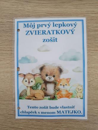 Pracovny zošit zvieratka od 1 roka,