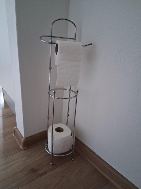 Stojan na wc papier kefa antikor nerez chróm, 