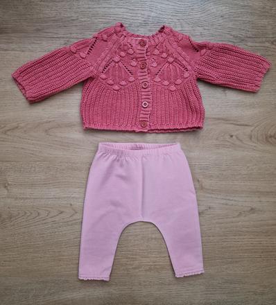 Tepláčky next + svetrík fox&bunny, 0-3 m, fox & bunny,56