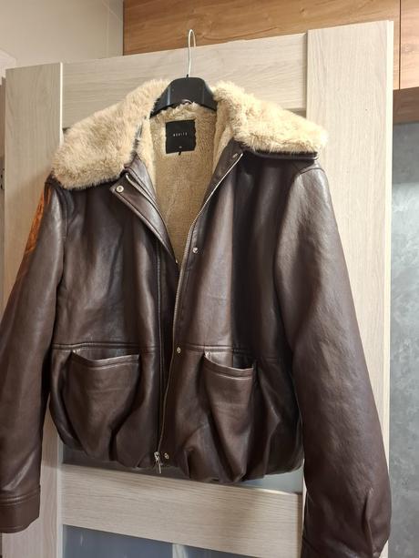 Zimná bunda s kožušinkou, mohito,38