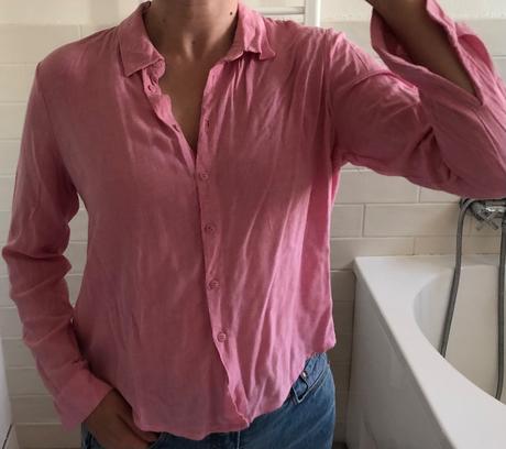 Ružová košeľa s/36, s