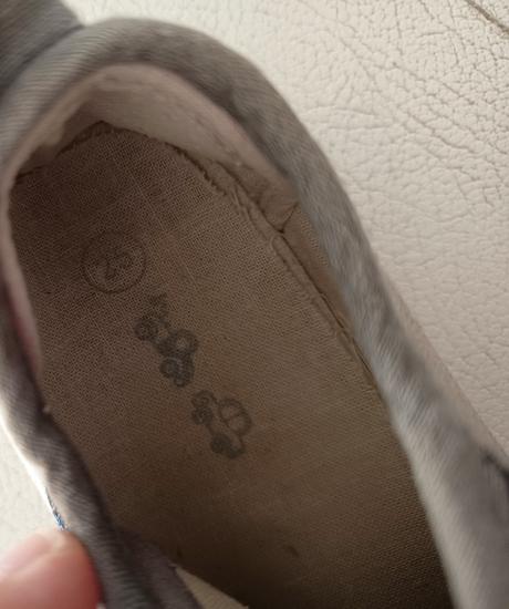 Plátené tenisky na suchý zips, 25