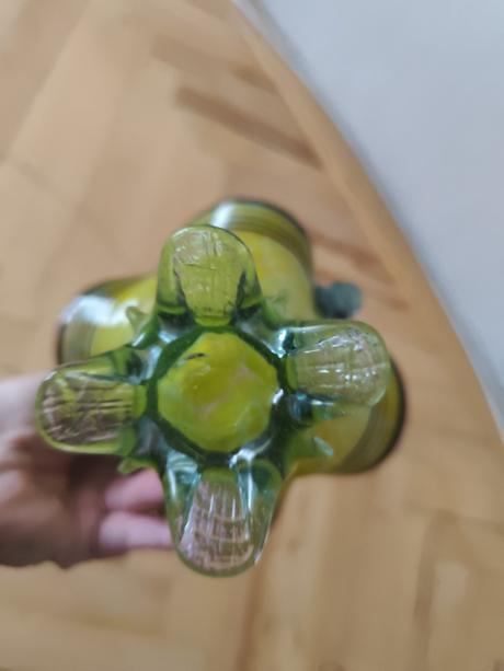 Hutné sklo - košík, 