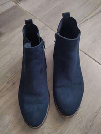 Jesenné semišové nízke čižmičky, 38