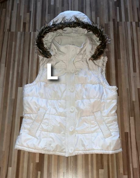 Teplučka biela vesta l, pimkie,l