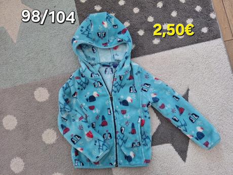 Dievcenska plysova mikina 98/104, lupilu,104
