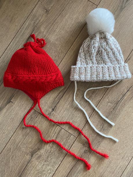 2x zimná čiapka, 74