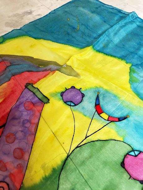 Hodvábna šatka desigual, desigual,xl