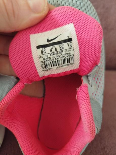 Nike tenisky sivo-ružové, nike,26