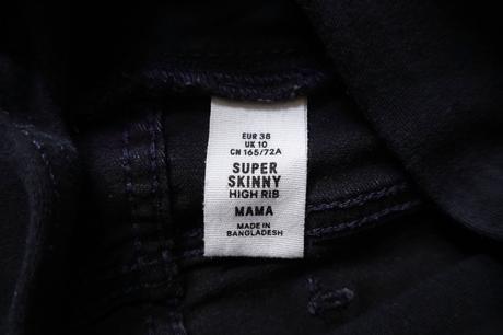 Tehotenské rifle h&m mamam super skinny, h&m,38