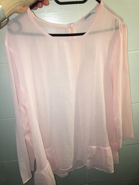Pudrova šifónová blúzka m/l, terranova,m