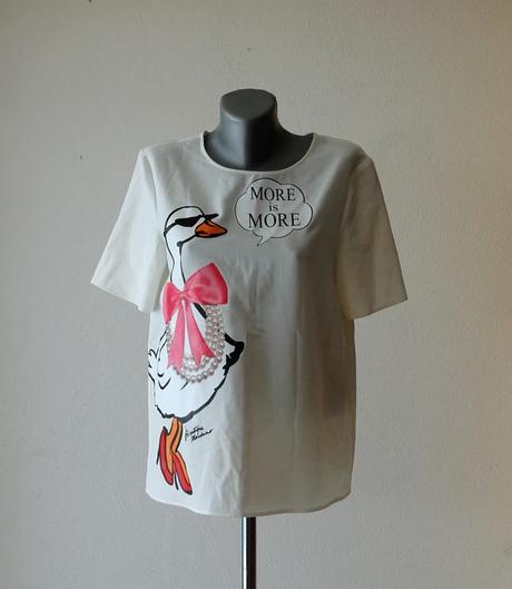 Dámsky luxusný top/blúzka boutique moschino, moschino,m