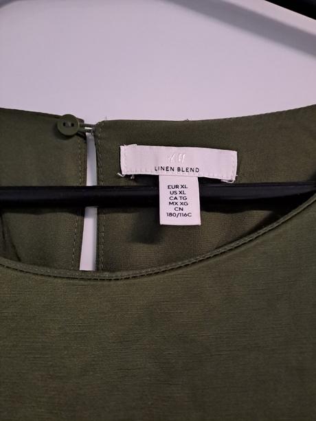 H&m olivové šaty, h&m,xl