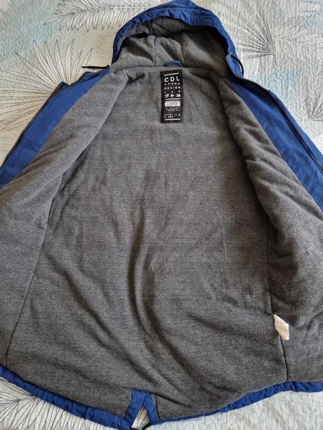 Panska zimna predlzena bunda cropp l, l