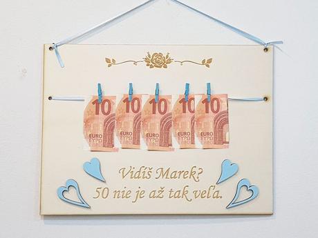 Drevená tabuľka 30x22cm vidíš 50 nie je až tak,