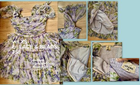 Luxusné tylové šaty veĺ.xs, zn.lace & beads, xs