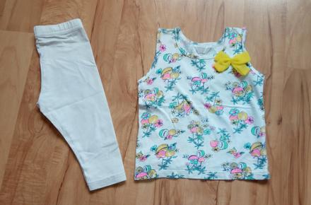 Tielko s mašľou + legínky, 92