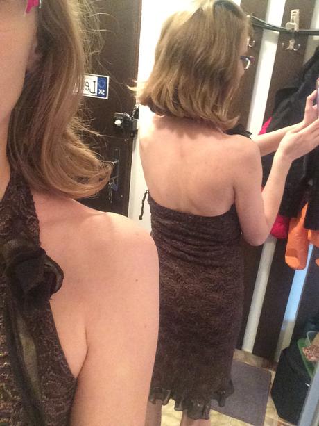 Šaty hnedozlaté s/m, s