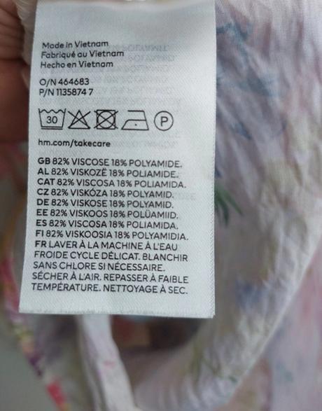 Krasne letne viskozove šatičky, najkvalitnejsí mat, h&m,s