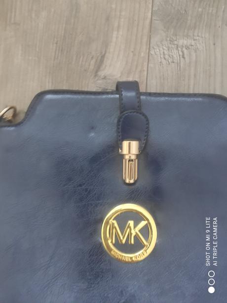 Modra kabelka crossbody, 