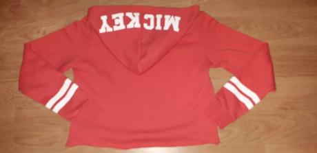 Crop mikina mickey, h&m,146