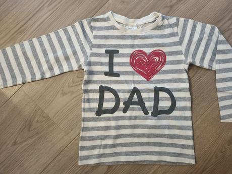 Tričko i love dad 104/110, bonprix,104
