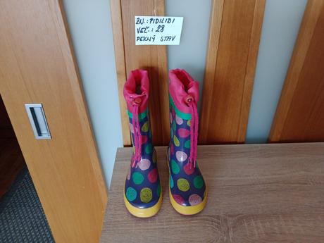 Dievčenské gumáky zn.pidilidi veľ.28, 28