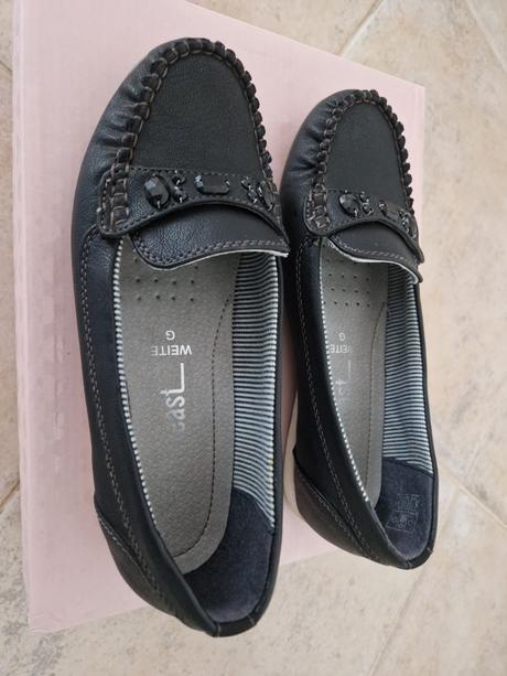 Mokasiny cierne 37, humanic,37