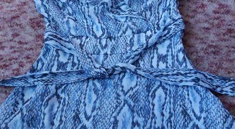 Modré šaty, orsay,s