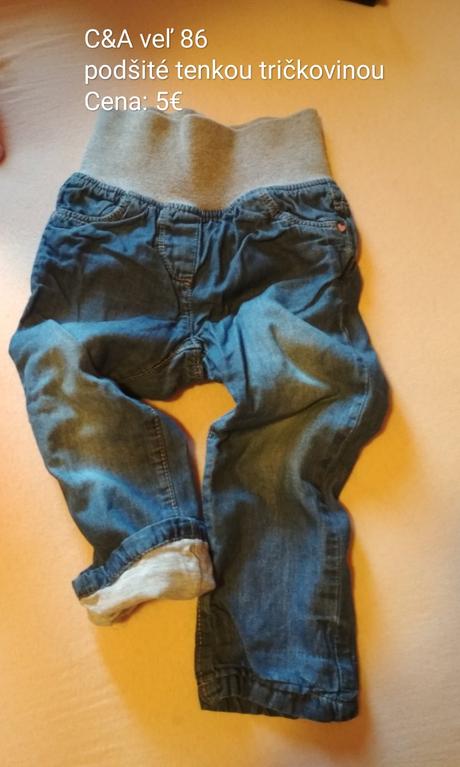 C&a podšité rifliky, c&a,86