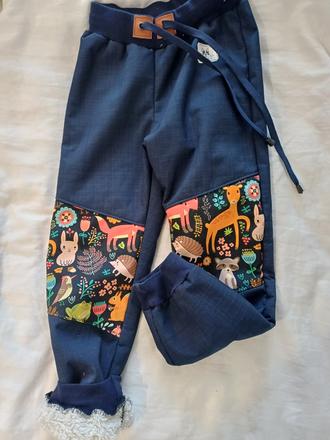 Softshelove nohavice s barančekom  122 -128, 122