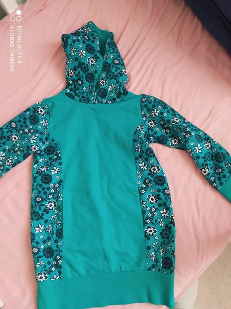 Zateplené mikinove šaty, bonprix,116