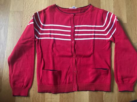 Jacadi červený sveter, jacadi,140
