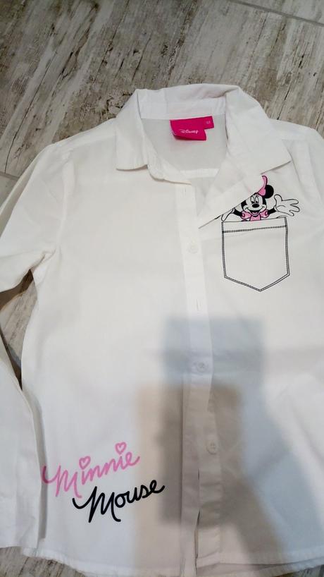 Košeľa pre dievčatko minnie mouse len oprana, 122