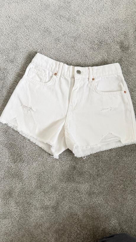Denimové šortky s dierami zara 156cm, zara,152