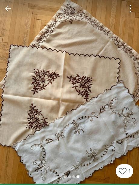 Vyšívané obrusy veľké, 