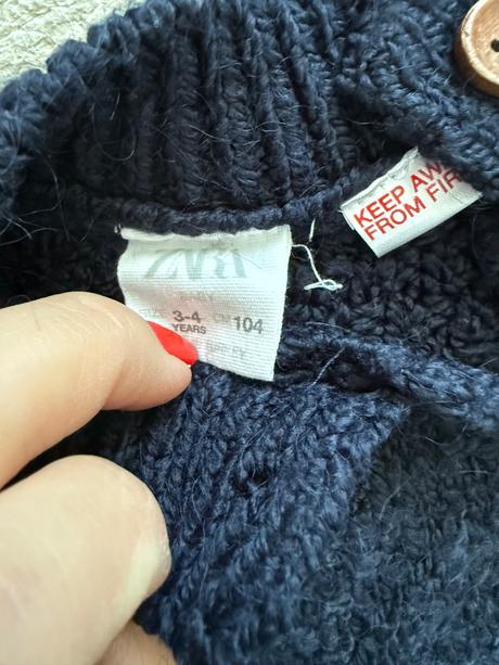 Pletený sveter, zara,104