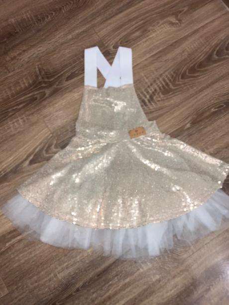 Traková sukňa glitter zlatá zuppa, 128