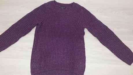 Fialovy svetrik, f&f,xs
