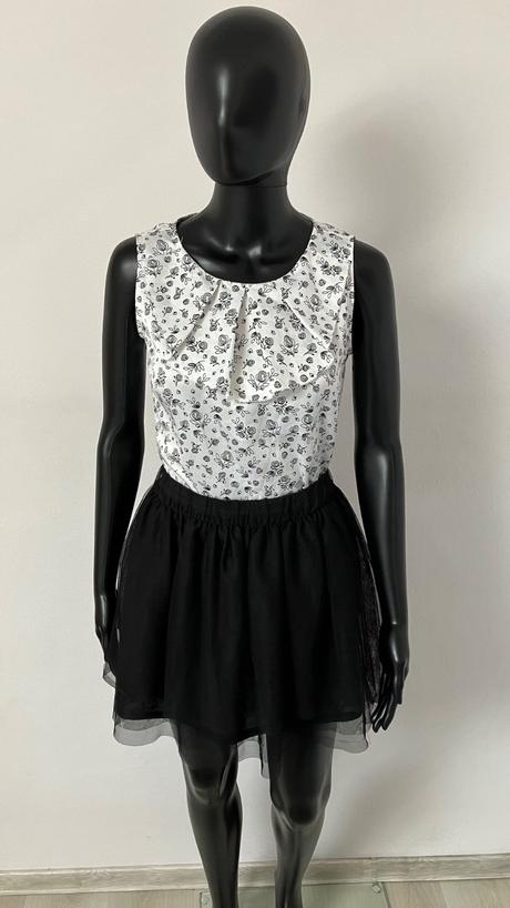 Dámska vzorovaná blúzka čiernobiela gap (xs), gap,xs