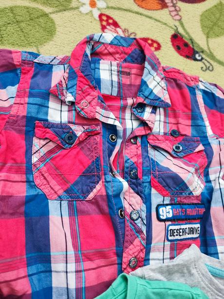 Balík tričiek 4 ks + košeľa, 104–116