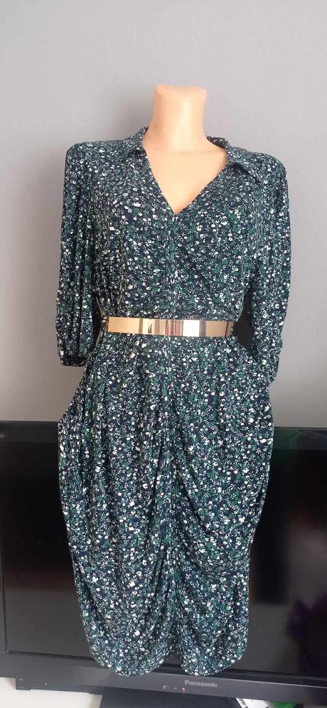 Upletové šaty s 3ú4 rukavom veľ 42/44, 42