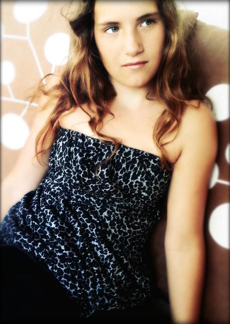 Leopardový top, fishbone,s