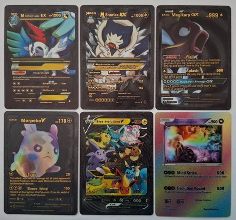 Pokémon karty čierne plastové (12 ks),